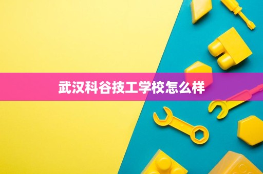 武汉科谷技工学校怎么样