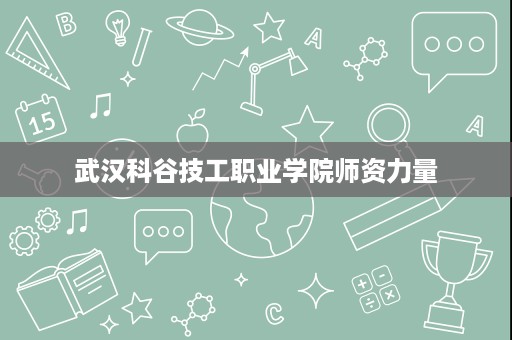 武汉科谷技工职业学院师资力量