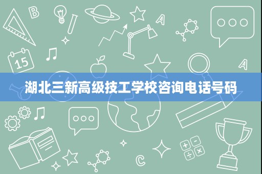 湖北三新高级技工学校咨询电话号码