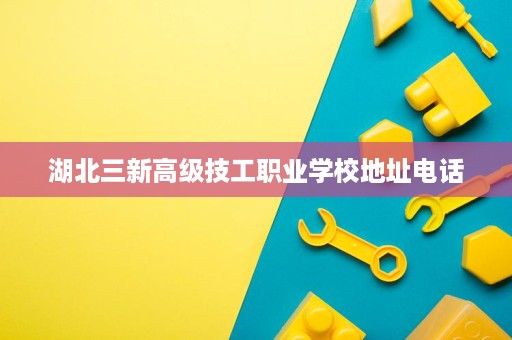 湖北三新高级技工职业学校地址电话