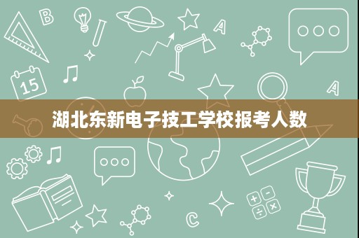 湖北东新电子技工学校报考人数