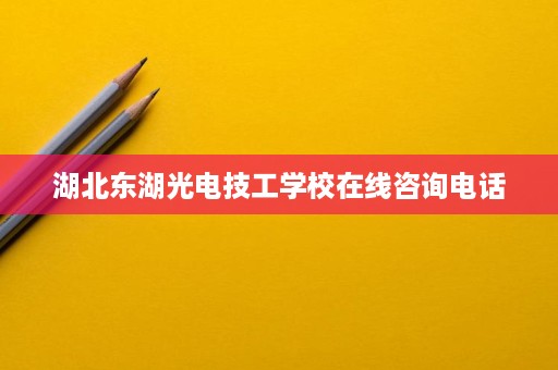 湖北东湖光电技工学校在线咨询电话
