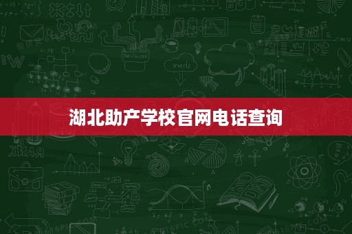 湖北助产学校官网电话查询