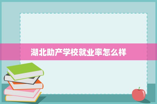 湖北助产学校就业率怎么样