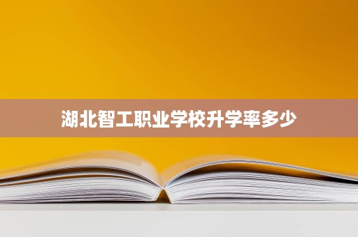 湖北智工职业学校升学率多少