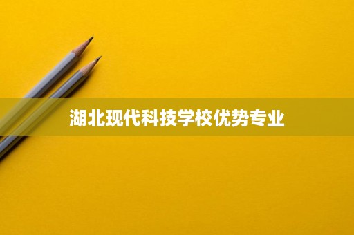 湖北现代科技学校优势专业
