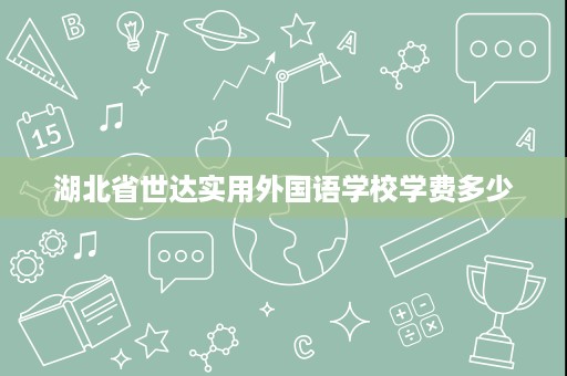 湖北省世达实用外国语学校学费多少