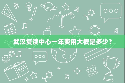 武汉复读中心一年费用大概是多少？