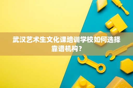 武汉艺术生文化课培训学校如何选择靠谱机构? 武汉艺术生文化课培训学校如何选择靠谱机构?