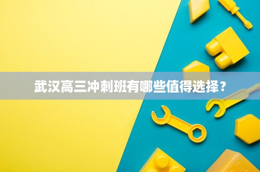 武汉高三冲刺班有哪些值得选择? 武汉高三冲刺班有哪些值得选择?