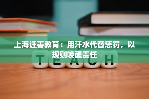 上海迁善教育:用汗水代替惩罚,以规则唤醒责任 上海迁善教育:用汗水代替惩罚,以规则唤醒责任