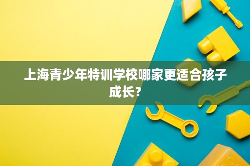 上海青少年特训学校哪家更适合孩子成长？