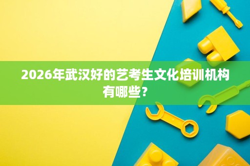 2026年武汉好的艺考生文化培训机构有哪些？
