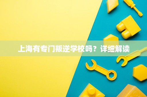 上海有专门叛逆学校吗?详细解读 上海有专门叛逆学校吗?详细解读