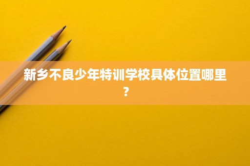 新乡不良少年特训学校具体位置哪里? 新乡不良少年特训学校具体位置哪里?