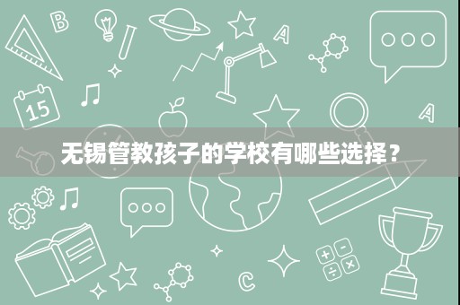 无锡管教孩子的学校有哪些选择? 无锡管教孩子的学校有哪些选择?
