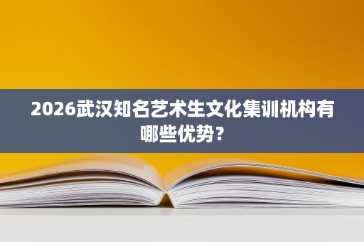 2026武汉知名艺术生文化集训机构有哪些优势？