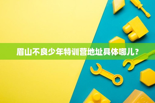 眉山不良少年特训营地址具体哪儿? 眉山不良少年特训营地址具体哪儿?