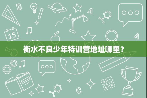衡水不良少年特训营地址哪里？
