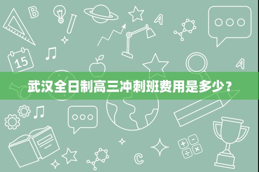 武汉全日制高三冲刺班费用是多少? 武汉全日制高三冲刺班费用是多少?