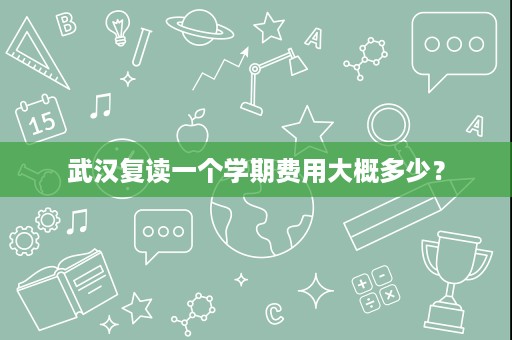 武汉复读一个学期费用大概多少? 武汉复读一个学期费用大概多少?