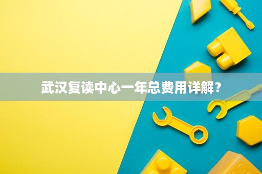 武汉复读中心一年总费用详解？