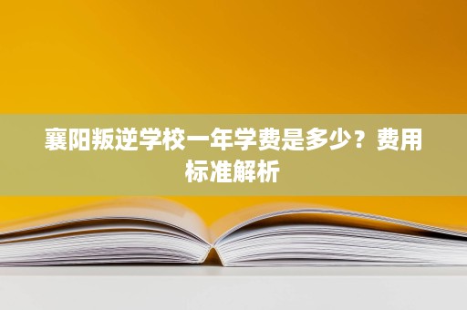 襄阳叛逆学校一年学费是多少?费用标准解析 襄阳叛逆学校一年学费是多少?费用标准解析