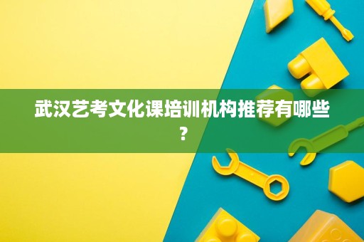 武汉艺考文化课培训机构推荐有哪些? 武汉艺考文化课培训机构推荐有哪些?