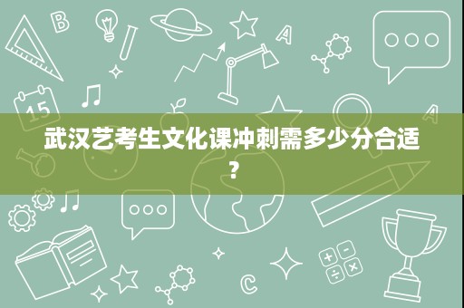 武汉艺考生文化课冲刺需多少分合适? 武汉艺考生文化课冲刺需多少分合适?