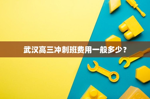 武汉高三冲刺班费用一般多少？