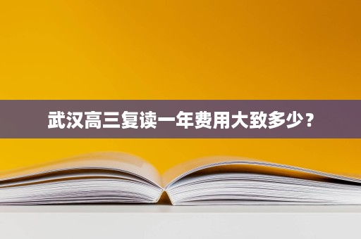 武汉高三复读一年费用大致多少? 武汉高三复读一年费用大致多少?