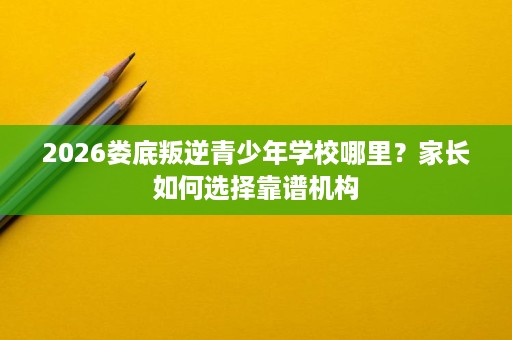 2026娄底叛逆青少年学校哪里？家长如何选择靠谱机构