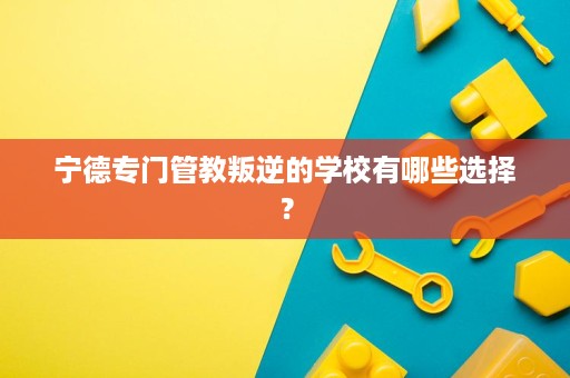 宁德专门管教叛逆的学校有哪些选择? 宁德专门管教叛逆的学校有哪些选择?