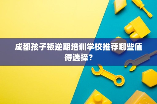 成都孩子叛逆期培训学校推荐哪些值得选择? 成都孩子叛逆期培训学校推荐哪些值得选择?