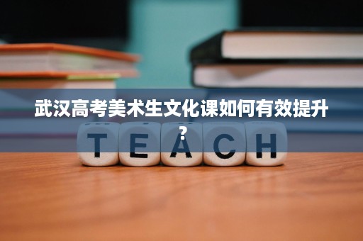 武汉高考美术生文化课如何有效提升? 武汉高考美术生文化课如何有效提升?