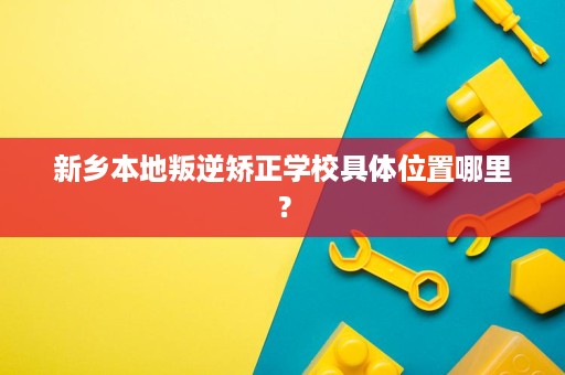 新乡本地叛逆矫正学校具体位置哪里？