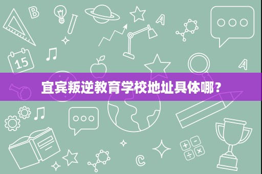 宜宾叛逆教育学校地址具体哪？