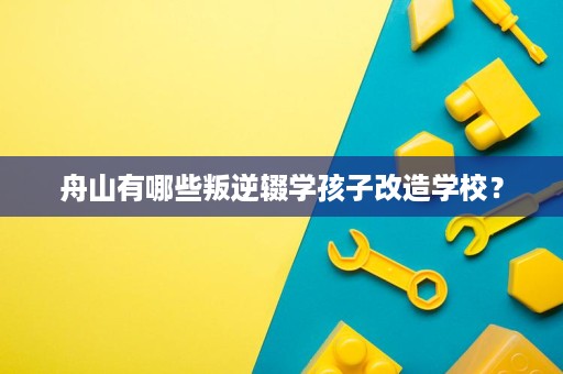 舟山有哪些叛逆辍学孩子改造学校？