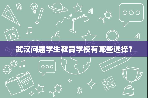 武汉问题学生教育学校有哪些选择? 武汉问题学生教育学校有哪些选择?