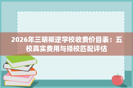 2026年三明叛逆学校收费价目表:五校真实费用与择校匹配评估 2026年三明叛逆学校收费价目表:五校真实费用与择校匹配评估