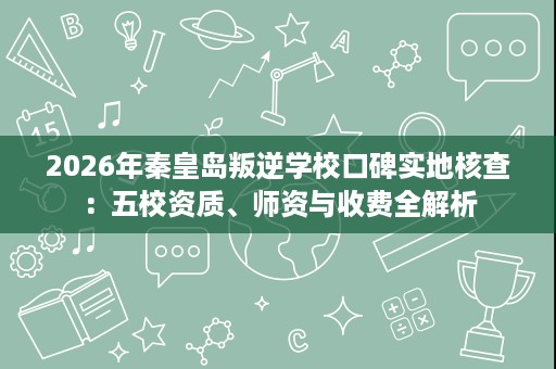 2026年秦皇岛叛逆学校口碑实地核查:五校资质、师资与收费全解析 2026年秦皇岛叛逆学校口碑实地核查:五校资质、师资与收费全解析