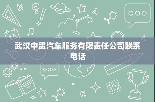 武汉中贸汽车服务有限责任公司联系电话 武汉中贸汽车服务有限责任公司联系电话