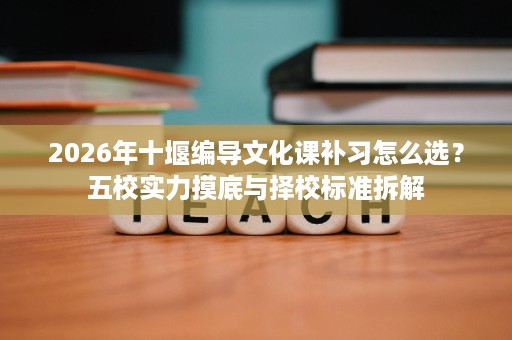 2026年十堰编导文化课补习怎么选?五校实力摸底与择校标准拆解 2026年十堰编导文化课补习怎么选?五校实力摸底与择校标准拆解