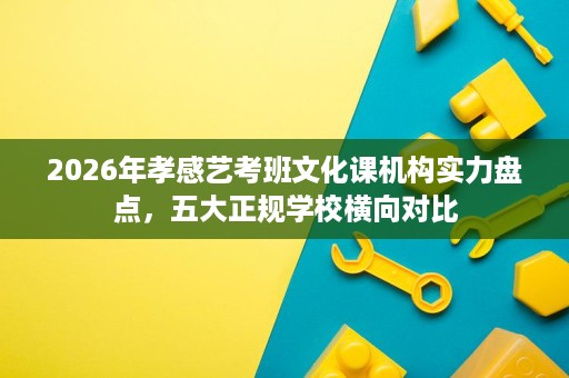 2026年孝感艺考班文化课机构实力盘点，五大正规学校横向对比