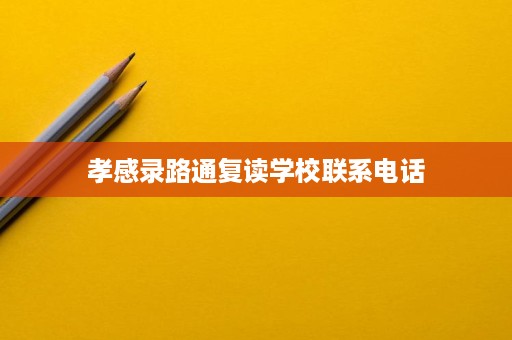 孝感录路通复读学校联系电话