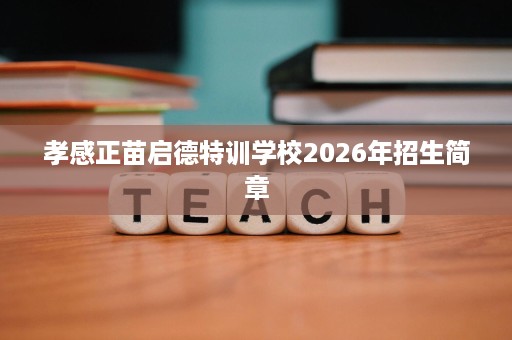 孝感正苗启德特训学校2026年招生简章 孝感正苗启德特训学校2026年招生简章