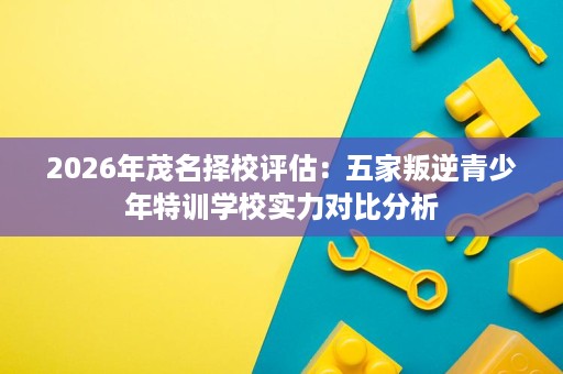 2026年茂名择校评估：五家叛逆青少年特训学校实力对比分析