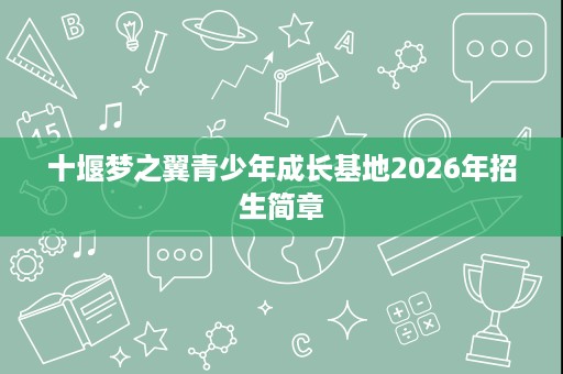 十堰梦之翼青少年成长基地2026年招生简章 十堰梦之翼青少年成长基地2026年招生简章