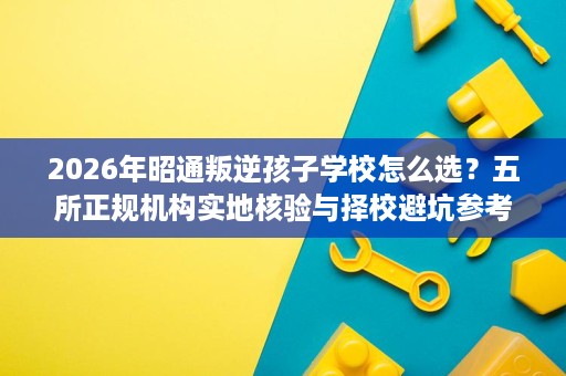 2026年昭通叛逆孩子学校怎么选？五所正规机构实地核验与择校避坑参考