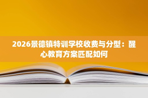 2026景德镇特训学校收费与分型：醒心教育方案匹配如何